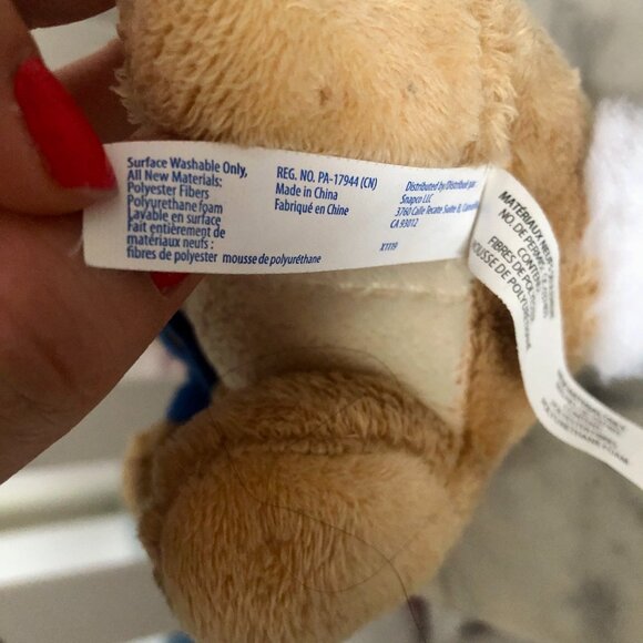 Official Peter Rabbit Plush 10" Stuffed Animal Bunny Blue Jacket 2020 Easter - Picture 4 of 5